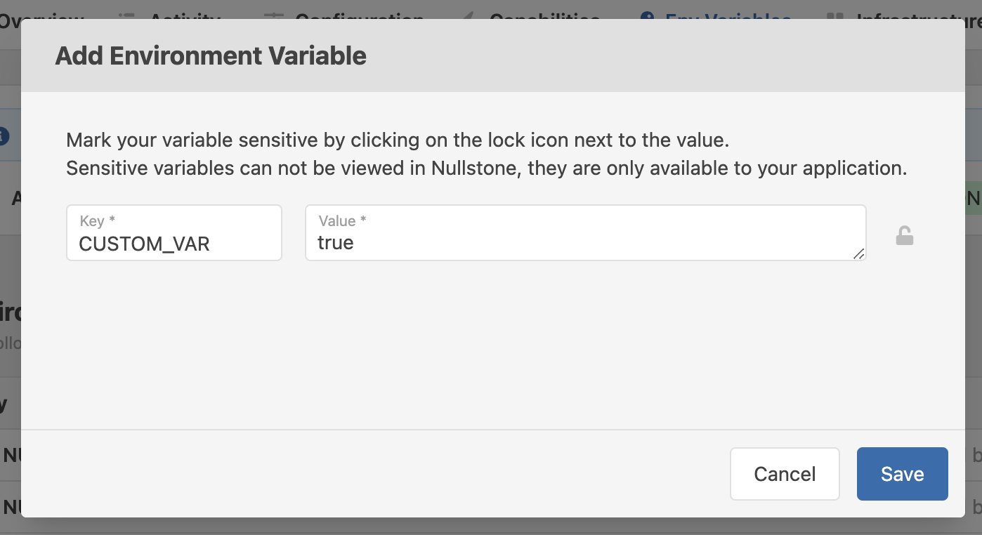 Add Environment Variable