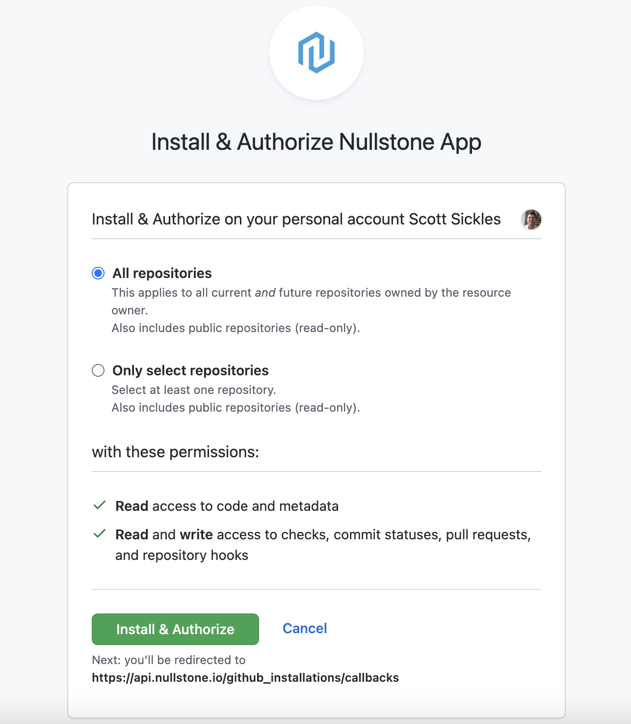 Github Authorize